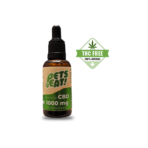 Aceite CBD 1000 mg para perros y gatos