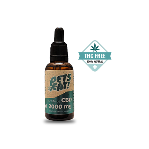Aceite CBD 2000 mg para perros y gatos