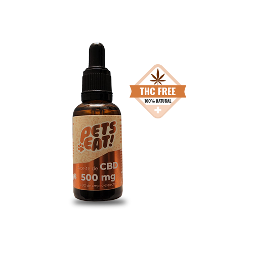 Aceite CBD 500 mg para perros y gatos