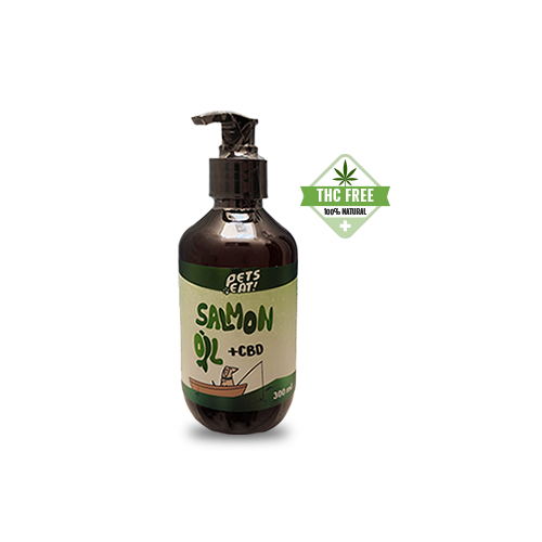 Aceite de salmón con CBD para mascotas